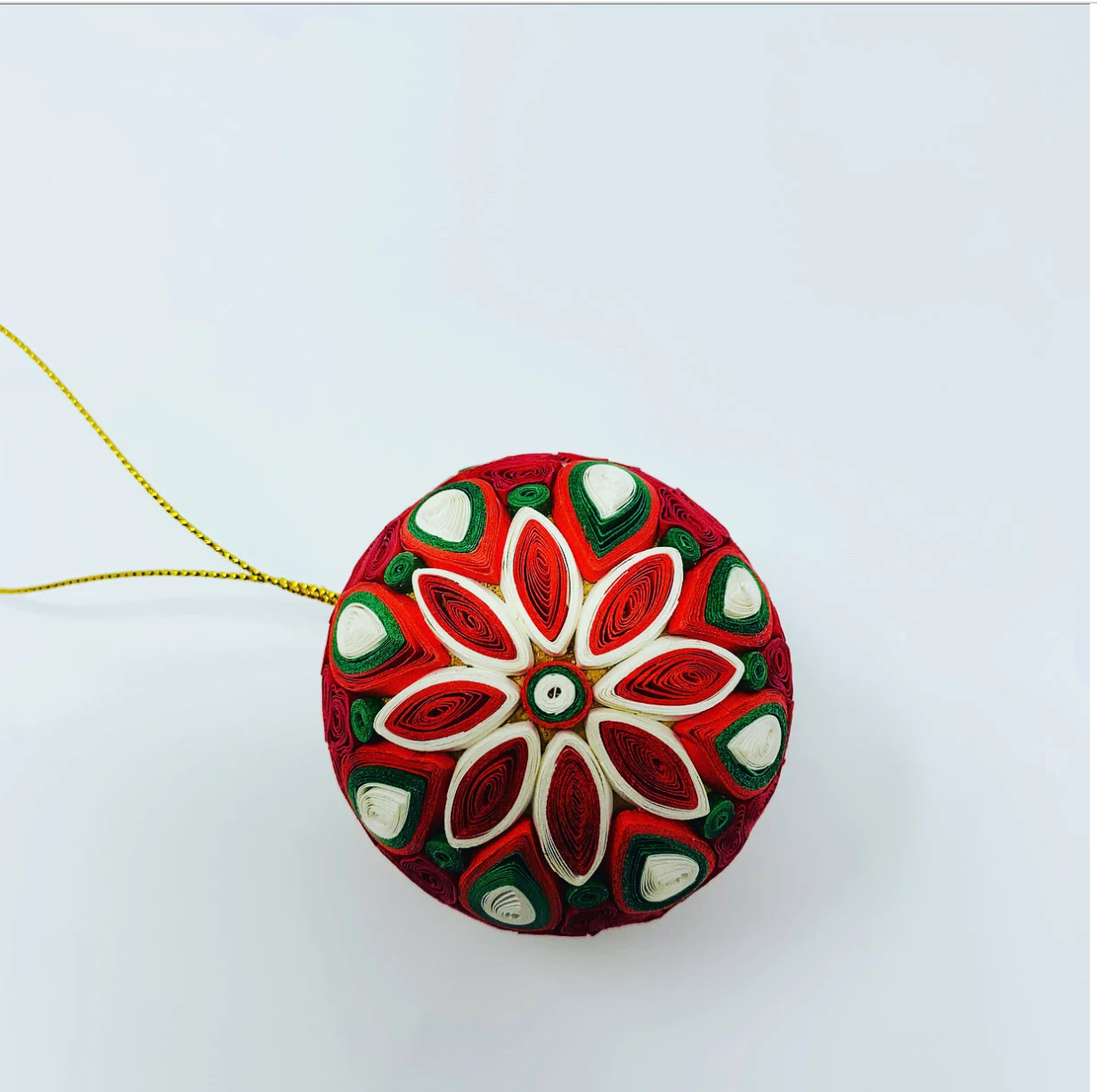 Quilling Ball (Red), Handmade Paper Ornament