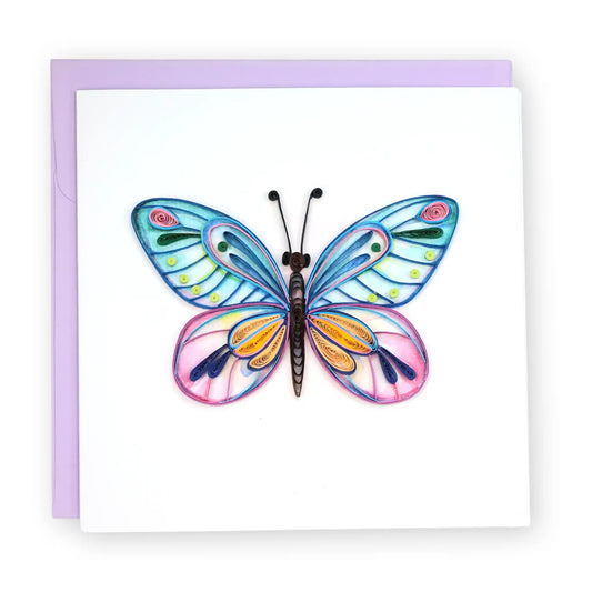 Butterfly, Handmade Quilling Greeting Card