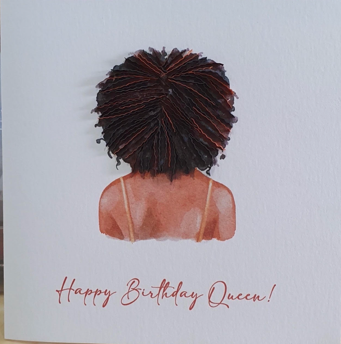 African lady (2), Handmade Quilling Card