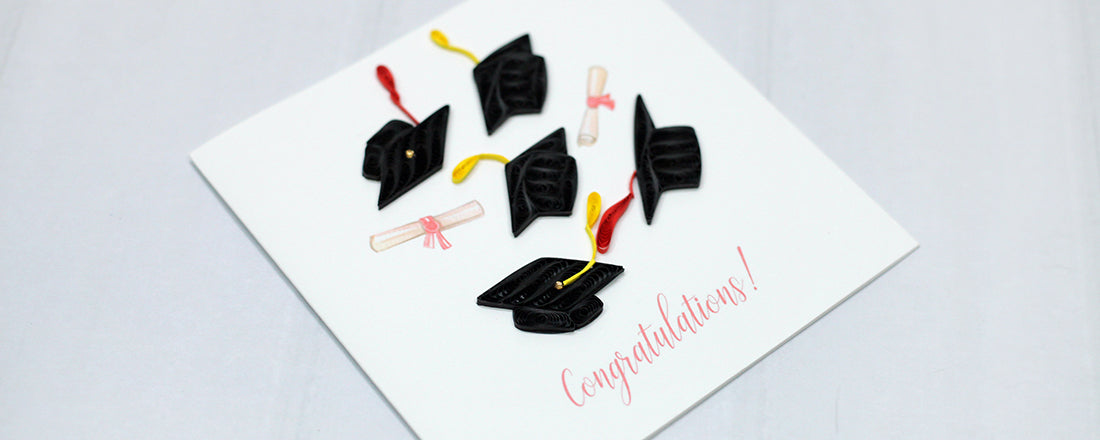 Graduation, Handmade Quilling Greeting Card