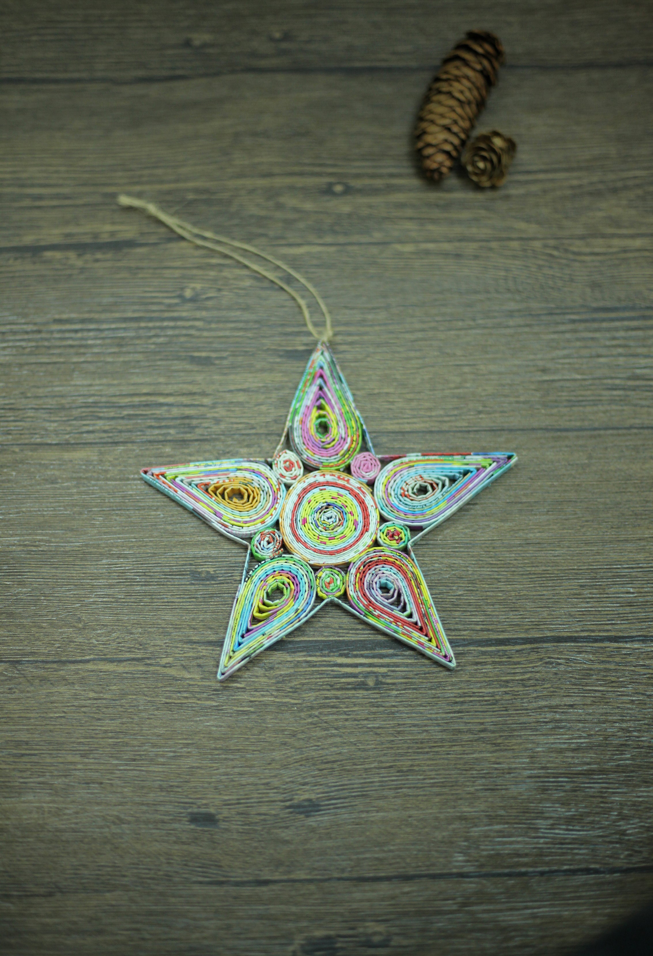 Star (Medium), Handmade Recycled Paper Ornament