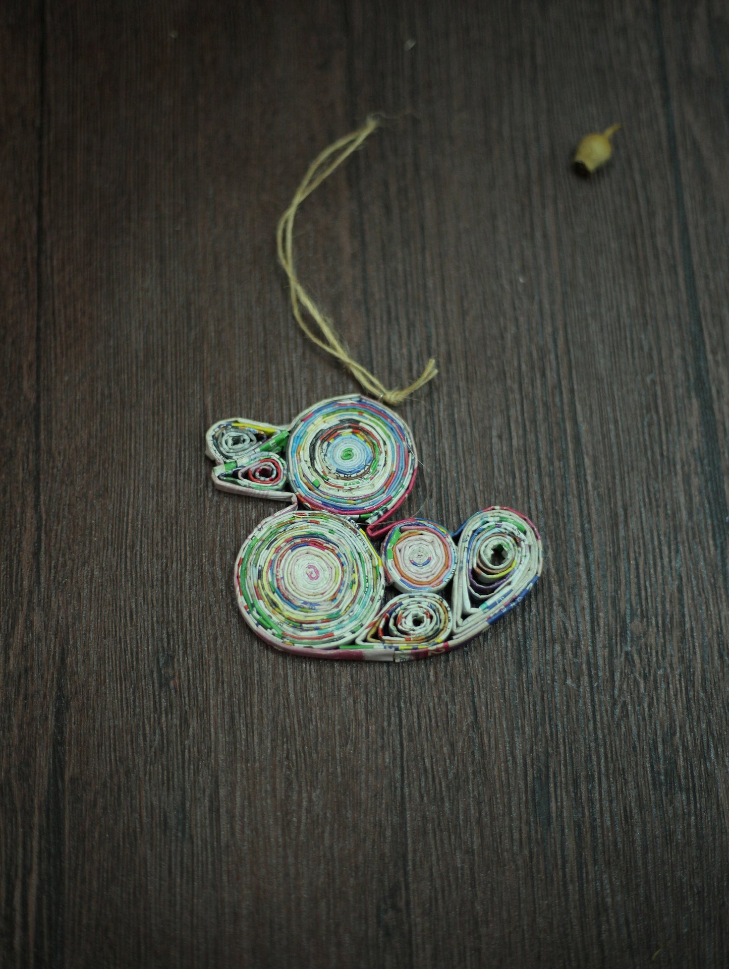 Duck, Handmade Recycled Paper Ornament