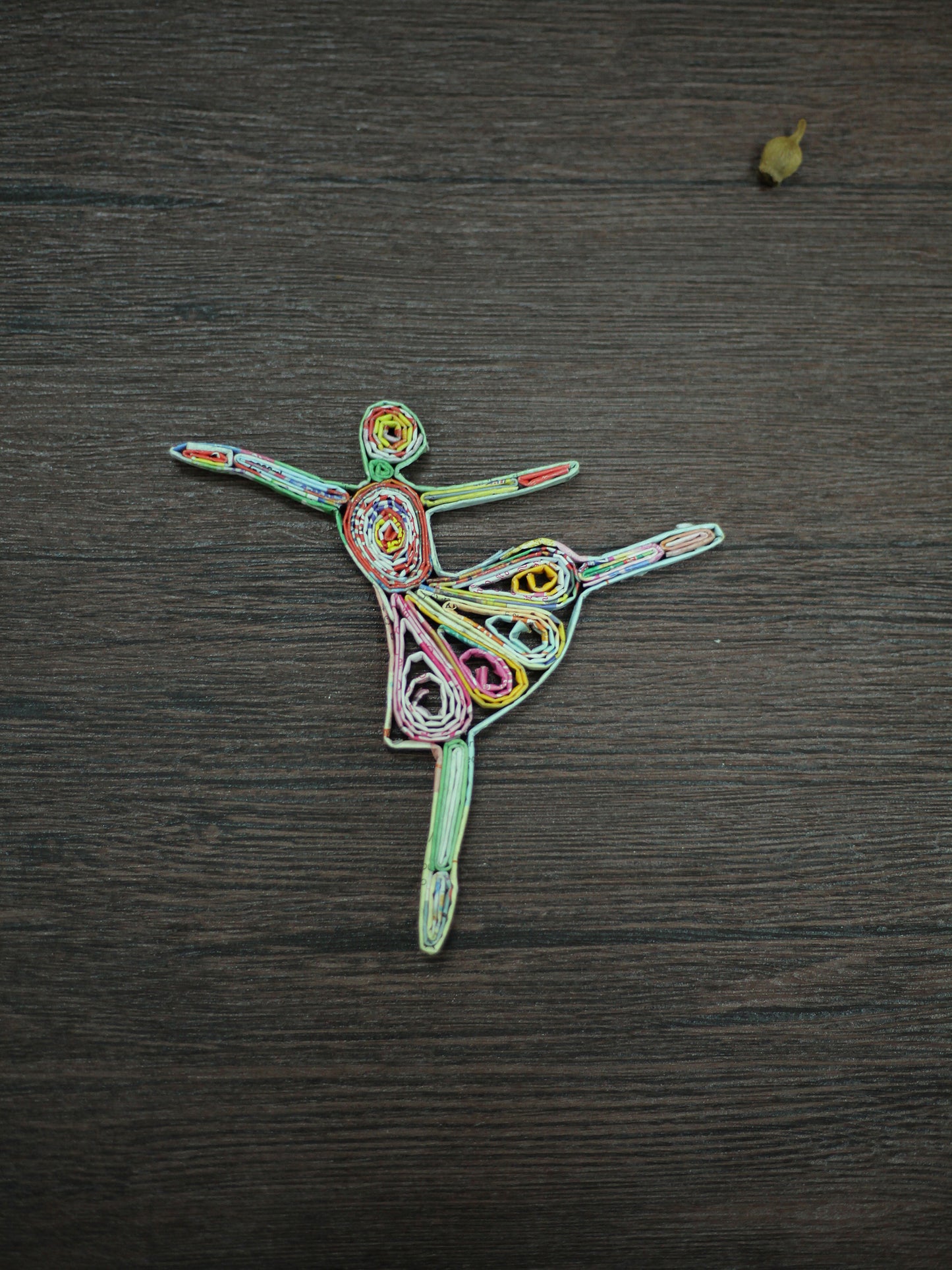 Ballerina, Handmade Recycled Paper Ornament