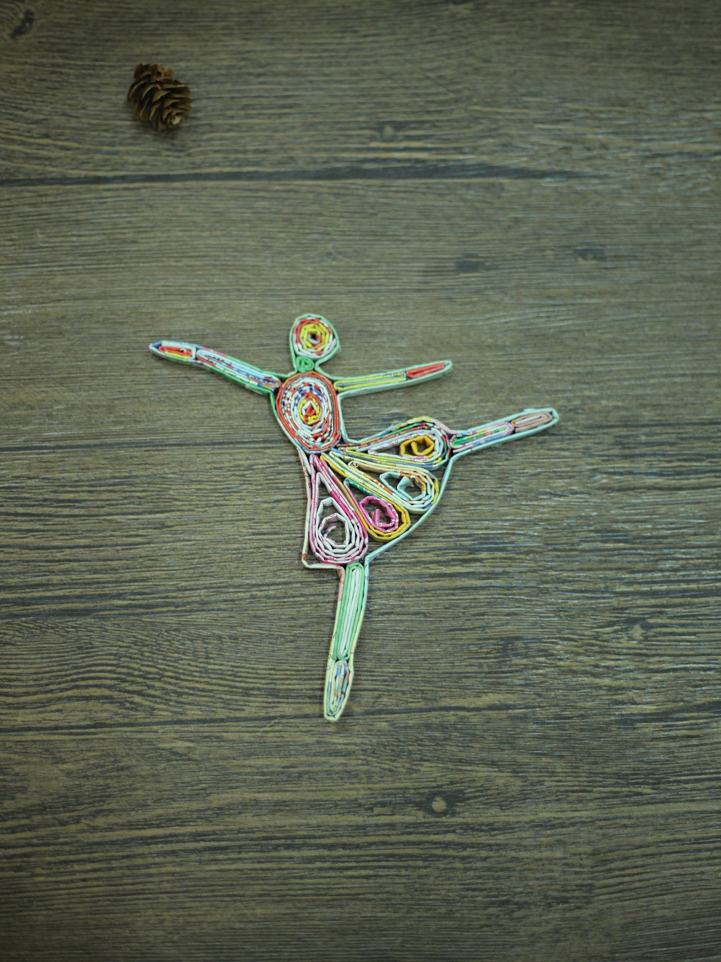 Ballerina, Handmade Recycled Paper Ornament