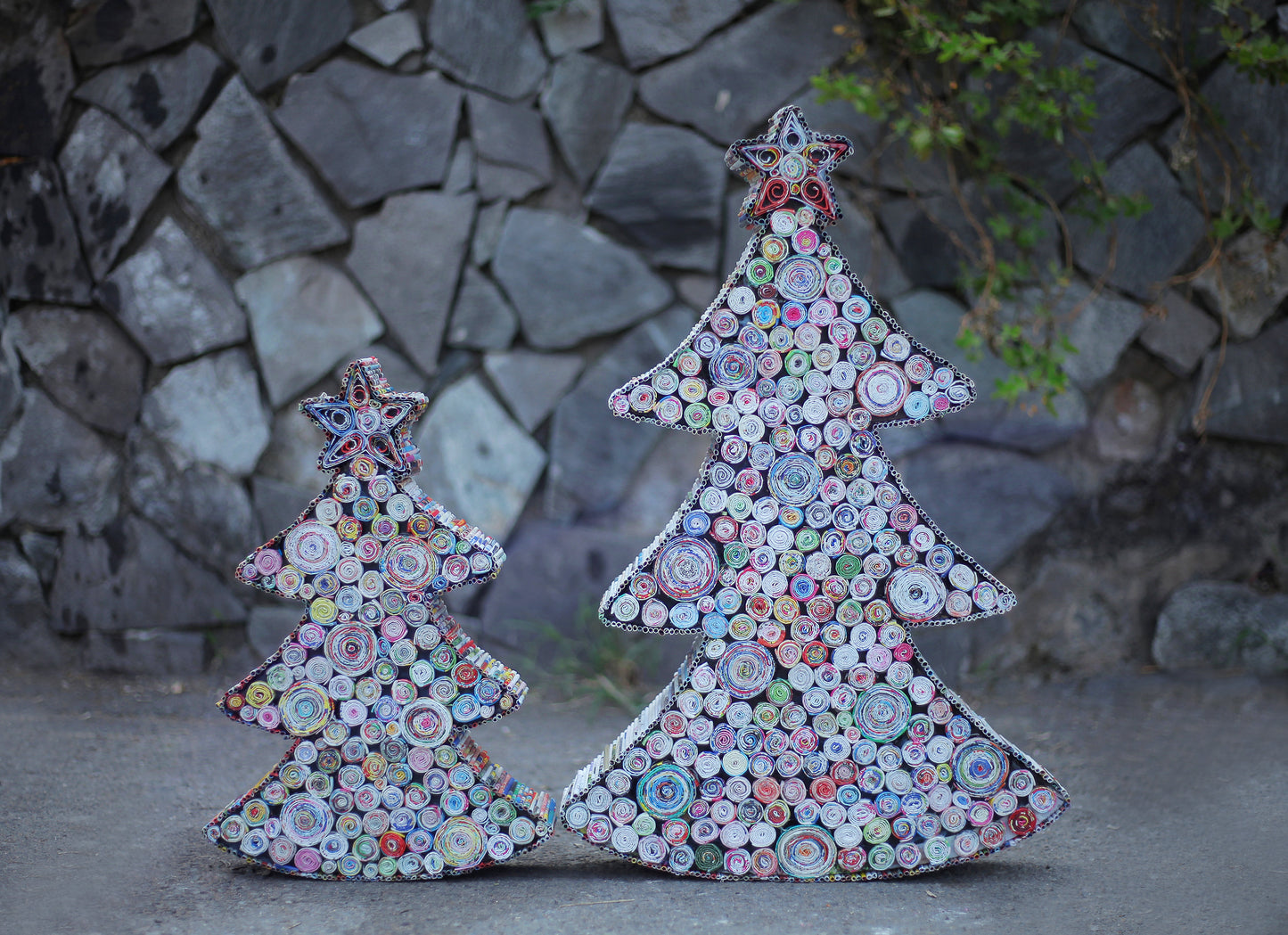 Christmas Tree (3D), Handmade Recycled Paper Décor