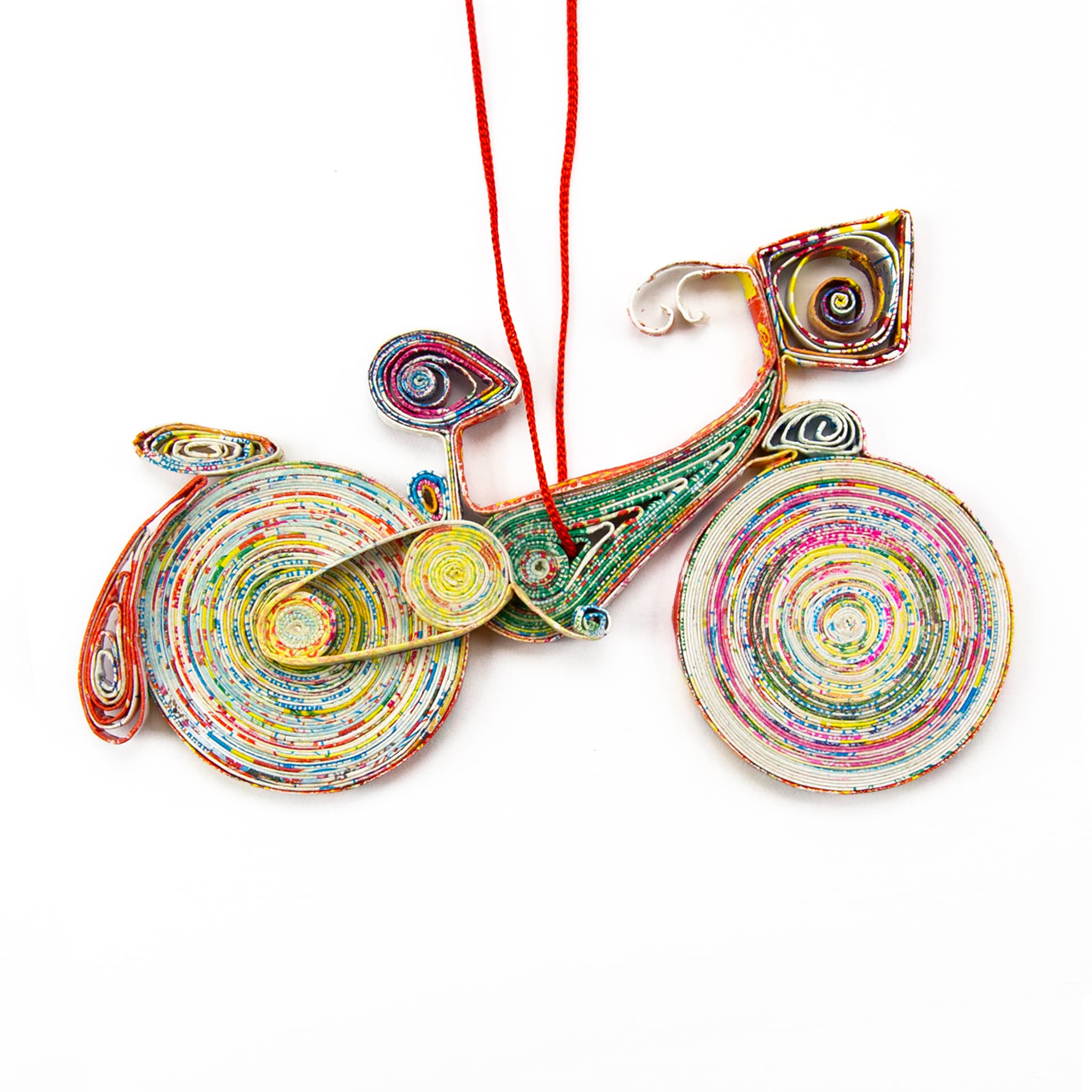 Bicycle, Premium Handmade Recycled Quilling Paper Ornament