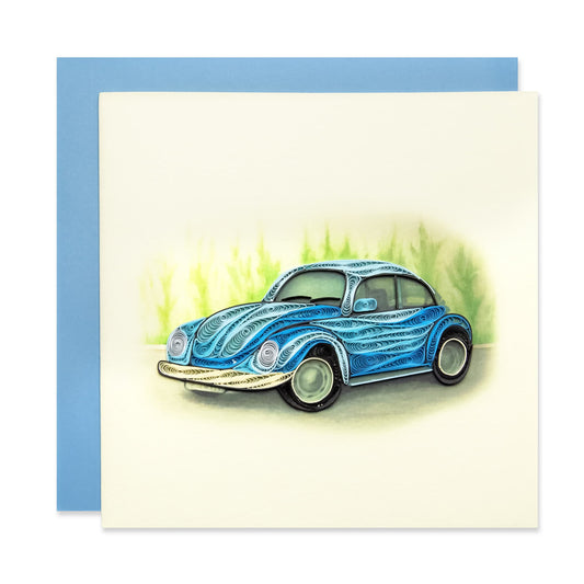 Buggy Car, Handmade Quilling Greeting Card