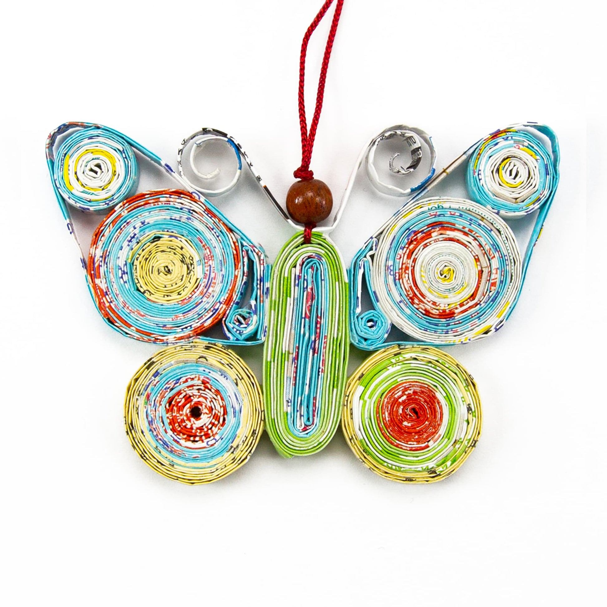 Colorful Butterfly Premium Handmade Recycled Quilling Paper Ornament