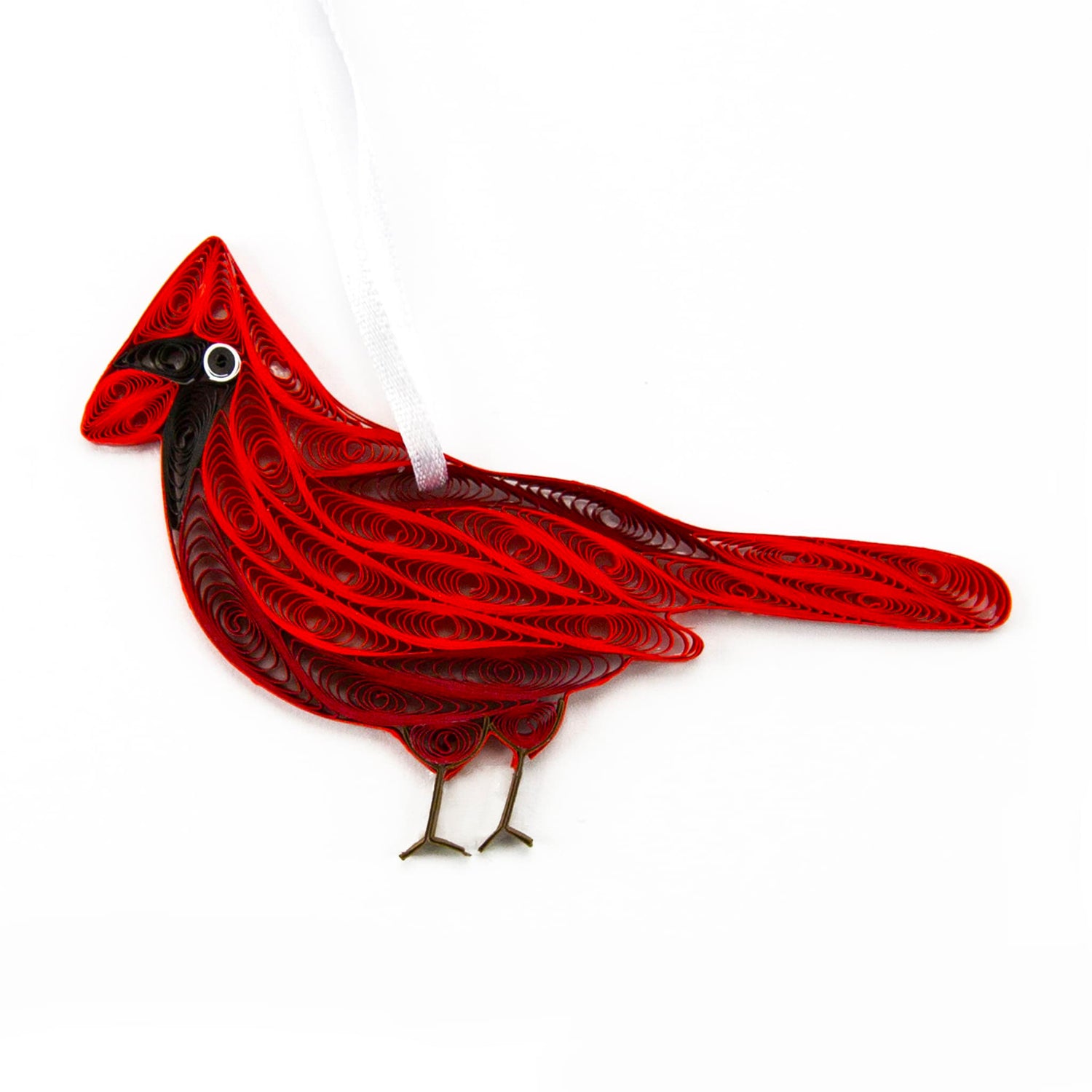Cardinal (Standing), Handmade Quilling Paper Ornament