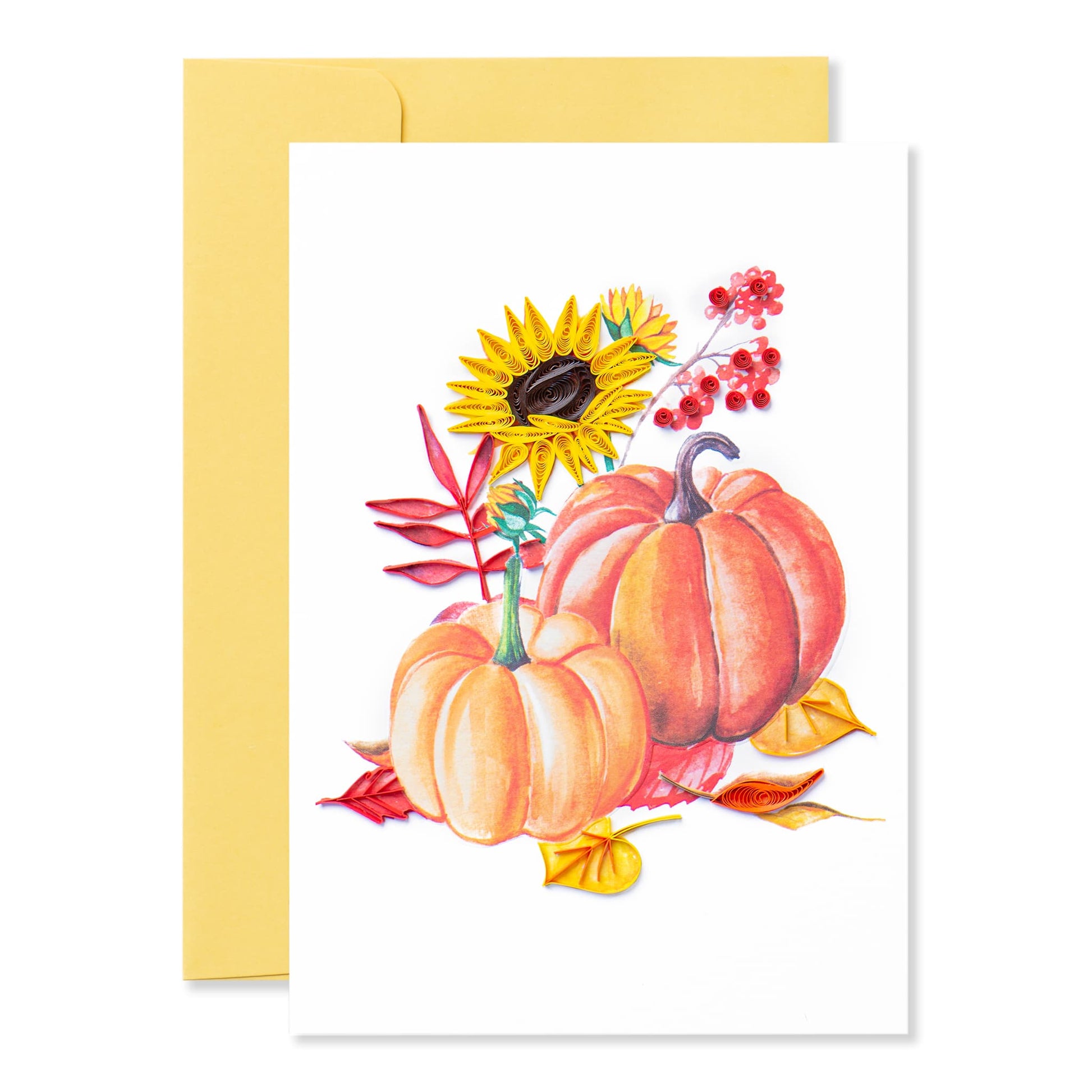 Fall, Handmade Quilling Greeting Card