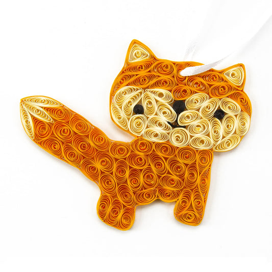 Fox, Handmade Paper Quilling Ornament