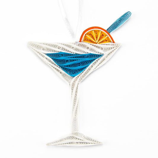 Martini Glass, Handmade Quilling Paper Ornament