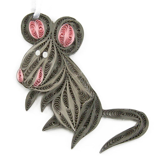 Mouse, Handmade Paper Quilling Ornament