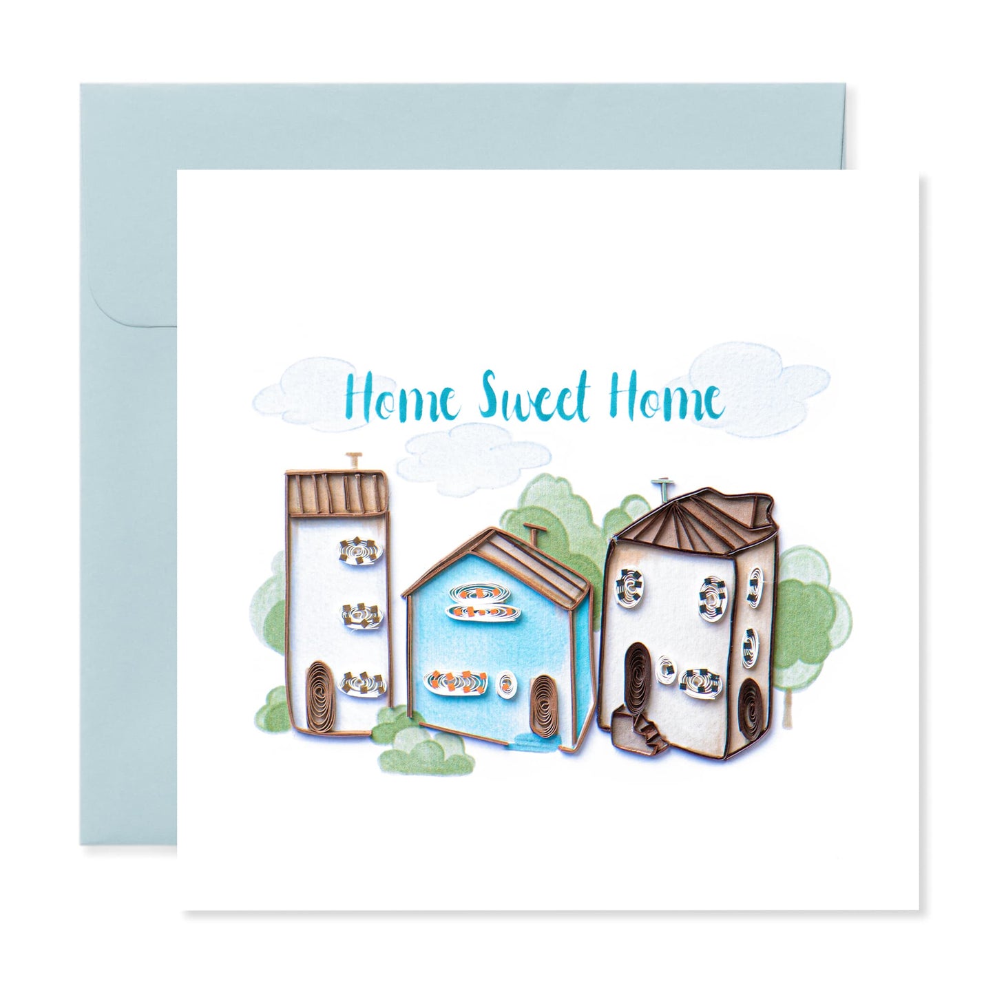 New Home, Handmade Quilling Greeting Card