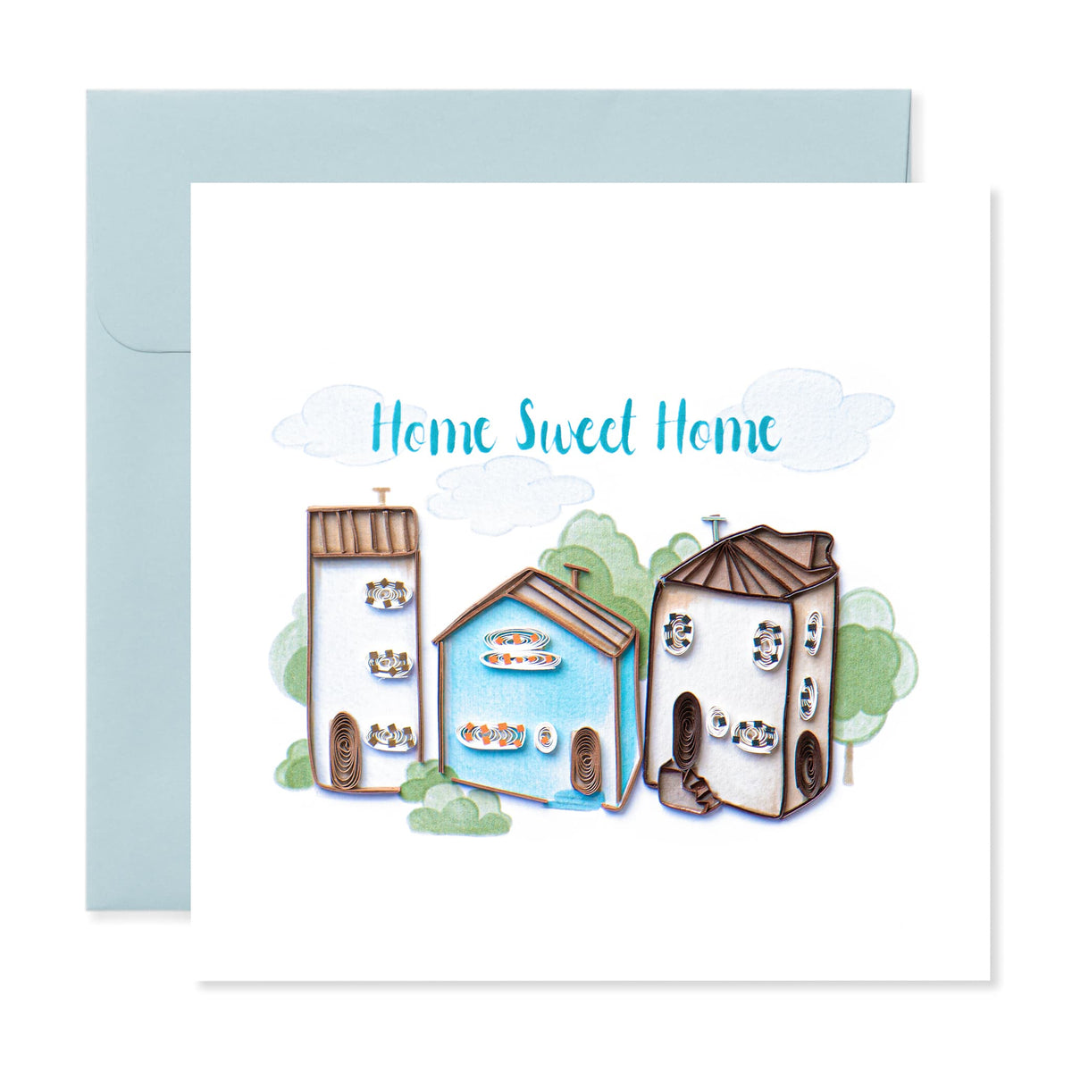 New Home, Handmade Quilling Greeting Card