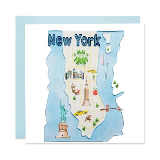 New York, Handmade Quilling Greeting Card