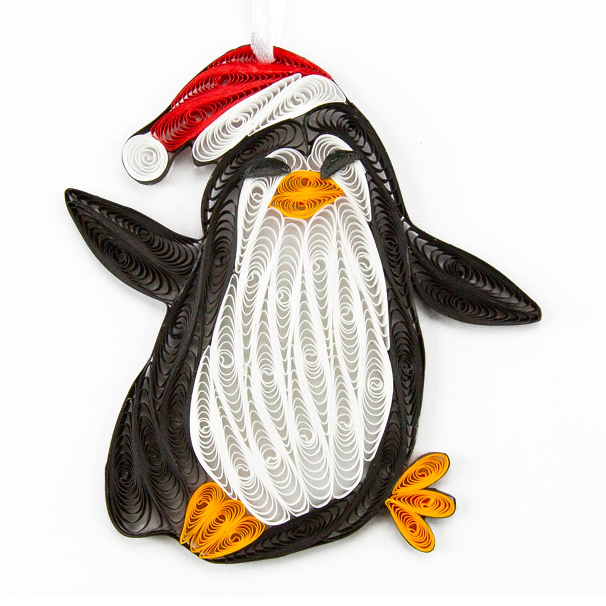 Penguin, Handmade Quilling Paper Ornament