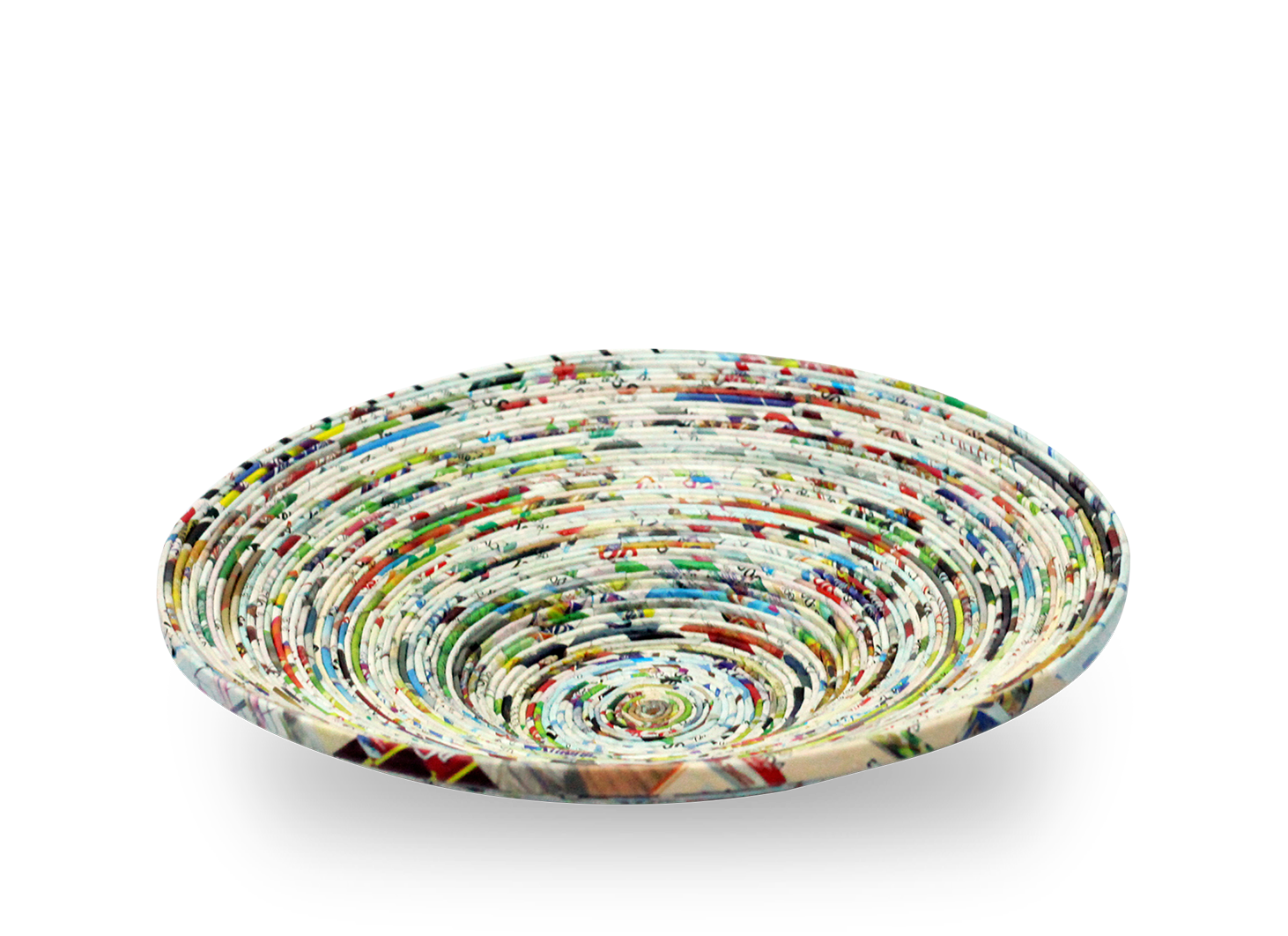 Plate, Handmade Recycled Quilling Paper Decor