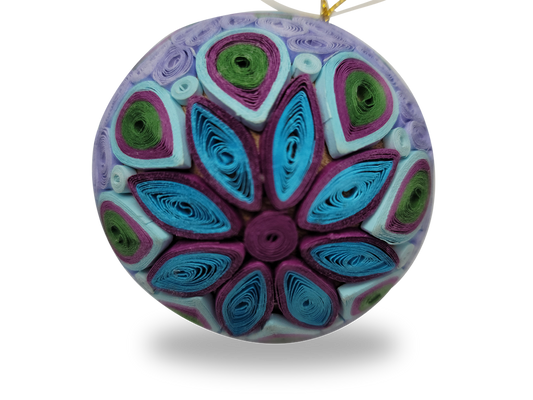 Quilling Ball (Purple, Medium), Handmade Paper Ornament