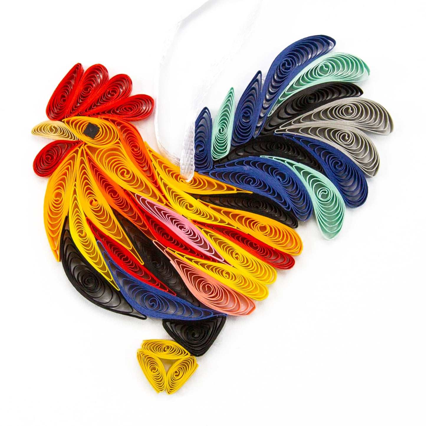 Rooster, Handmade Quilling Paper Ornament