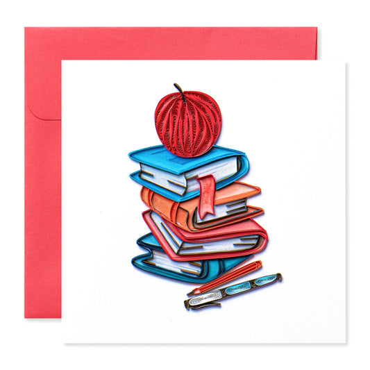 Teacher, Handmade Quilling Paper Greeting Card