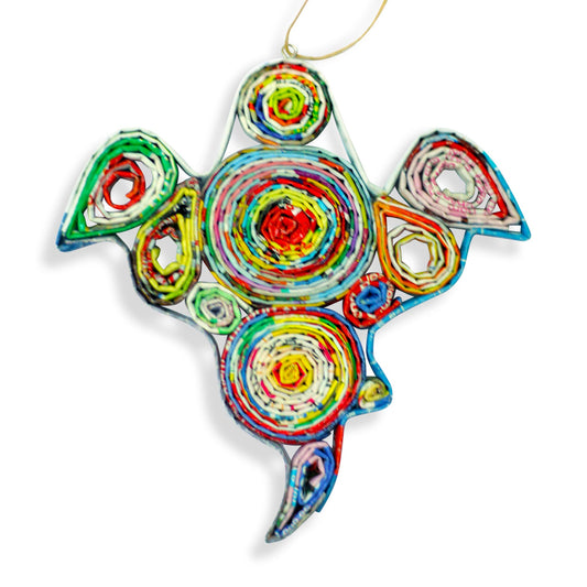 Ghost, Handmade Recycled Quilling Paper Ornament