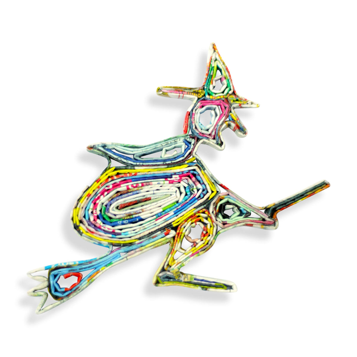 Witch, Handmade Recycled Quilling Paper Ornament